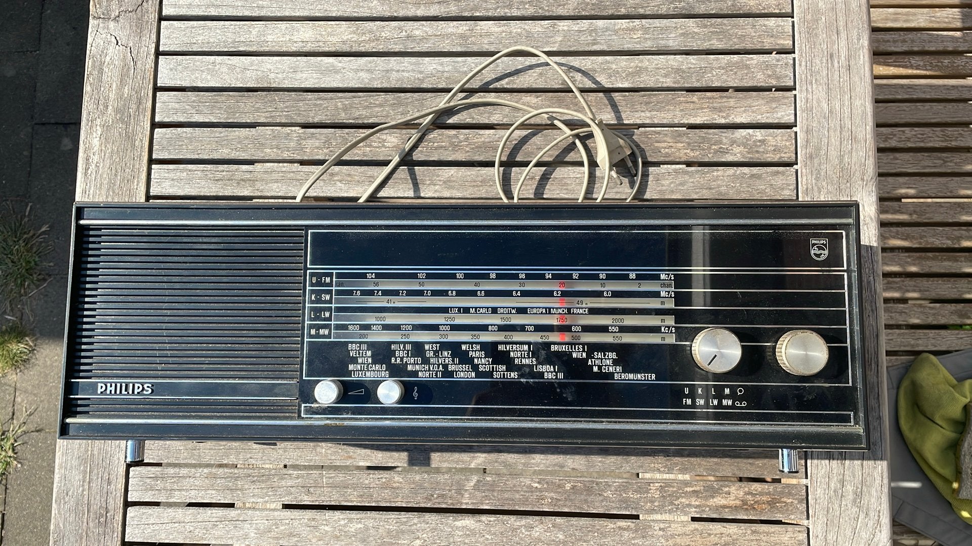 Vintage Philips Radio (Jaren '60) – Type 22RB382 –, Ophalen of Verzenden, Gebruikt, Radio