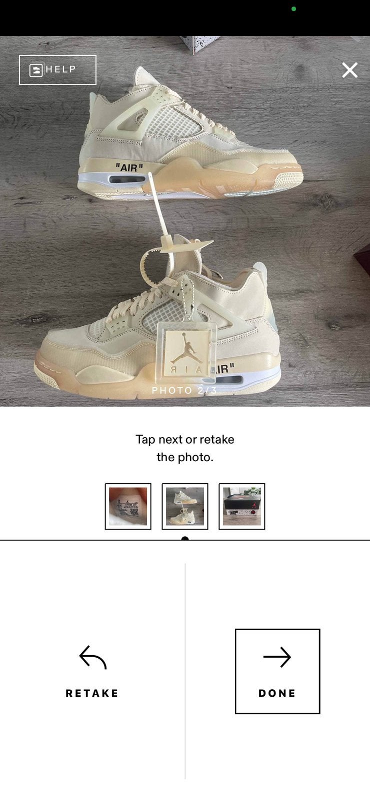 Blanc cassé x Jordan 4 Retro SP 'Sail', Enlèvement, Neuf, Baskets