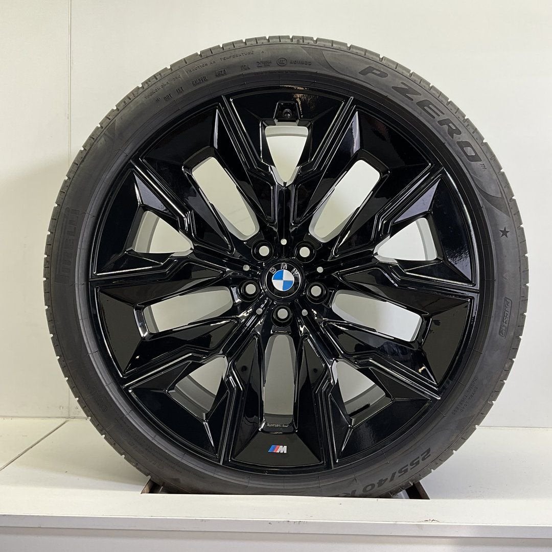 BMW 7 SERIE G70 I7 X3 G45 BREEDSET VELGEN + ZOMERBANDEN 21 I, Auto-onderdelen, Banden en Velgen, Gebruikt, 255 mm, -, -