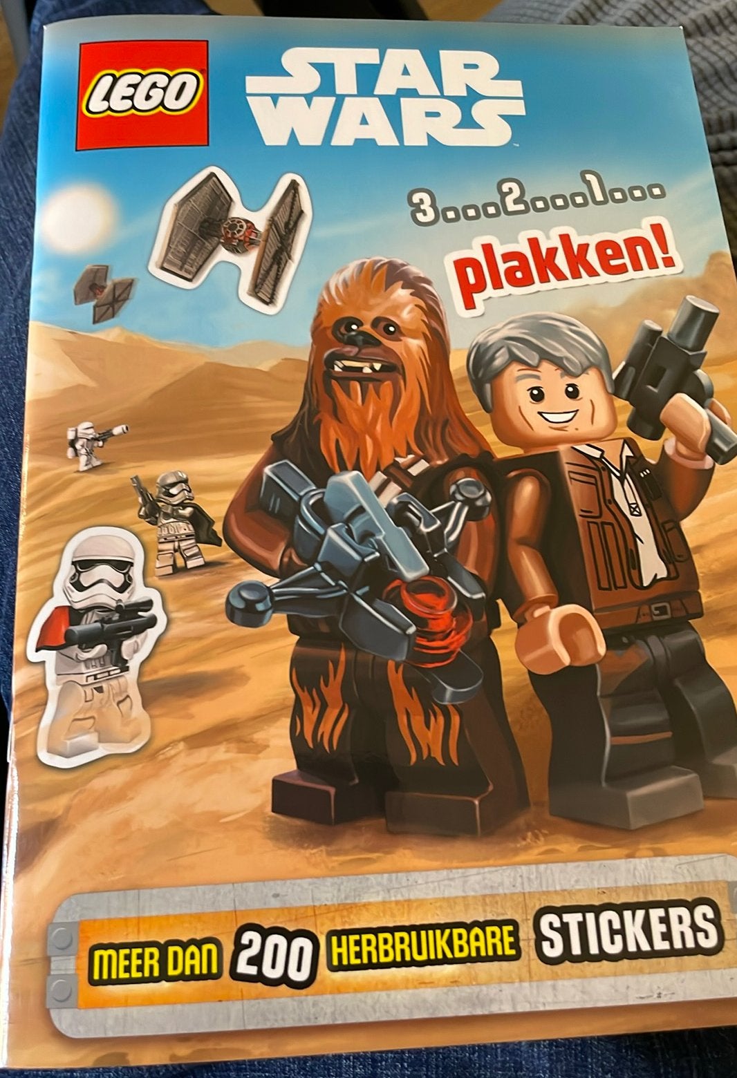 LEGO Star Wars stickerboek "3... 2... 1... plakken!"., Hobby en Vrije tijd, Verzamelkaartspellen | Overige, Ophalen, Zo goed als nieuw