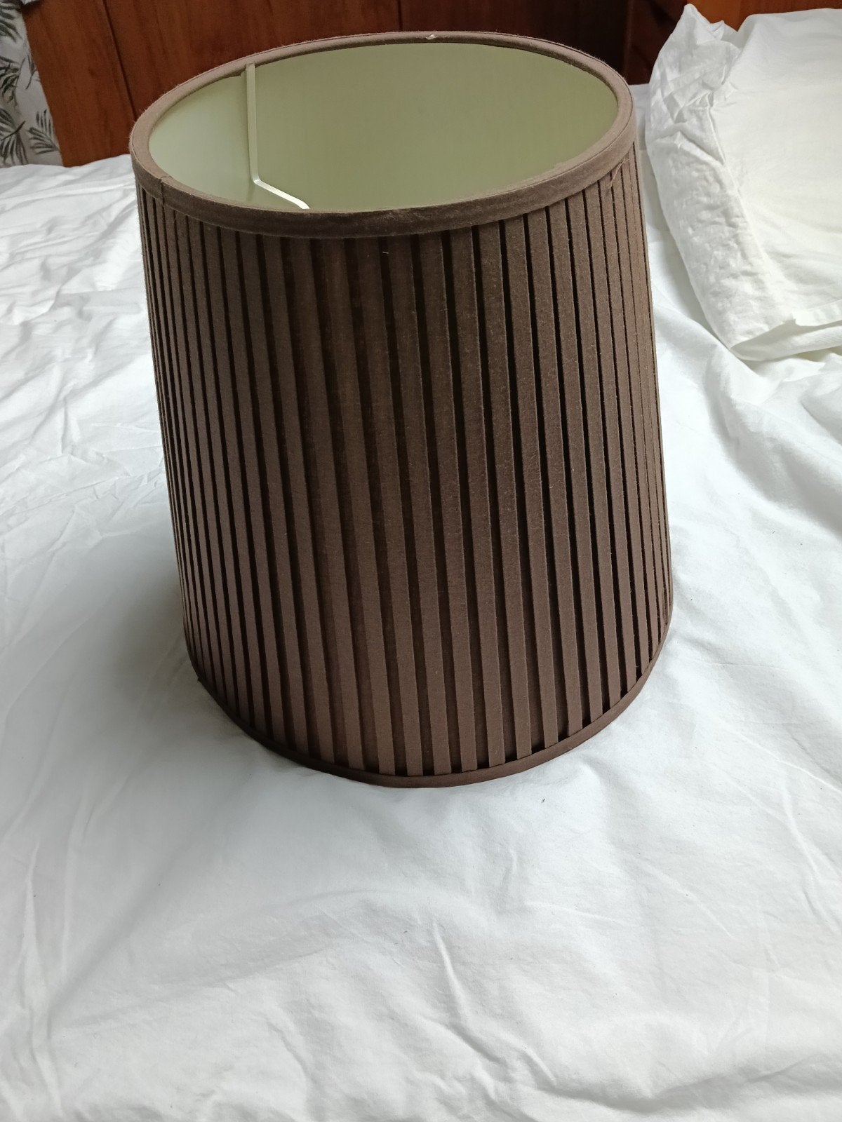 lampekap, Ophalen, Bruin, 32 cm, Rond