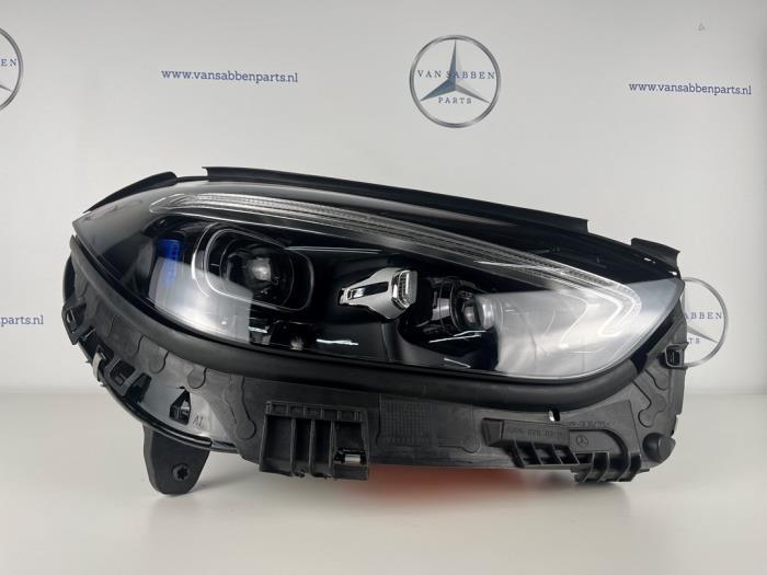 Koplamp rechts van een Mercedes C-Klasse, Gebruikt, -, -, 3 maanden garantie