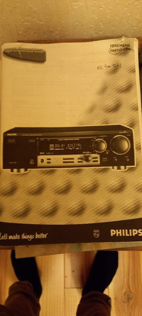 Philips FR965 Digital Surround Receiver 5.1 versterker + RC, Audio, Tv en Foto, Versterkers en Ontvangers, Gebruikt, 5.1, 120 watt of meer