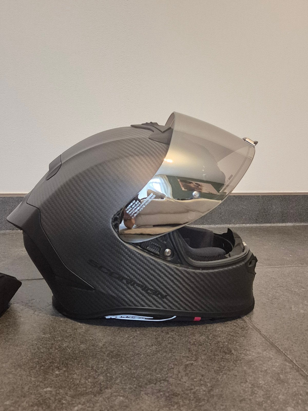 Scorpion EXO-R1 EVO carbon air maat M, Motoren, Kleding | Motorhelmen, Ophalen, M