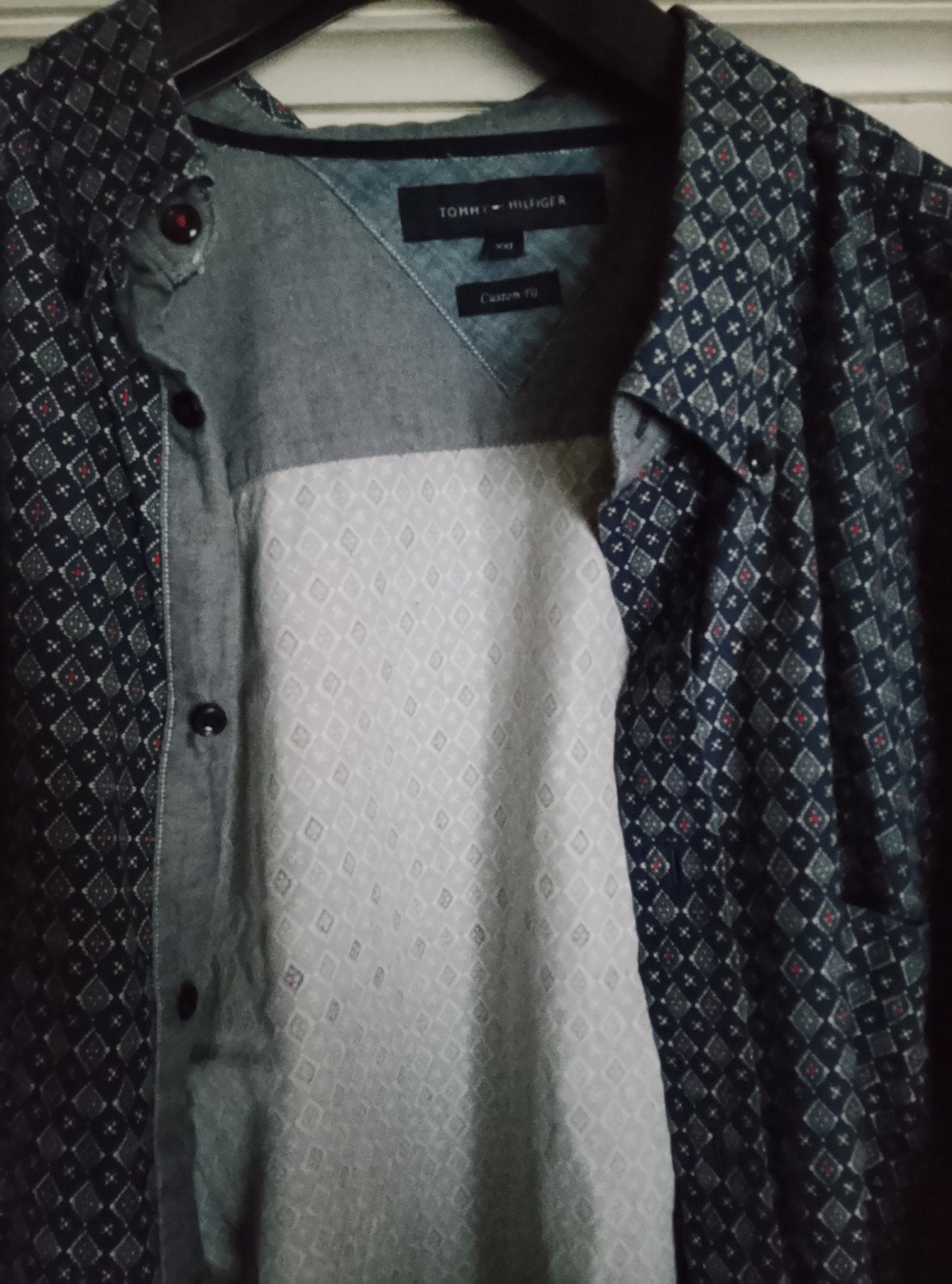 Tommy Hilfiger - hemd met sjabloon, custom fit, xxl, Kleding | Heren, Ophalen of Verzenden, Nieuw, Meerkleurig, Tommy hilfiger