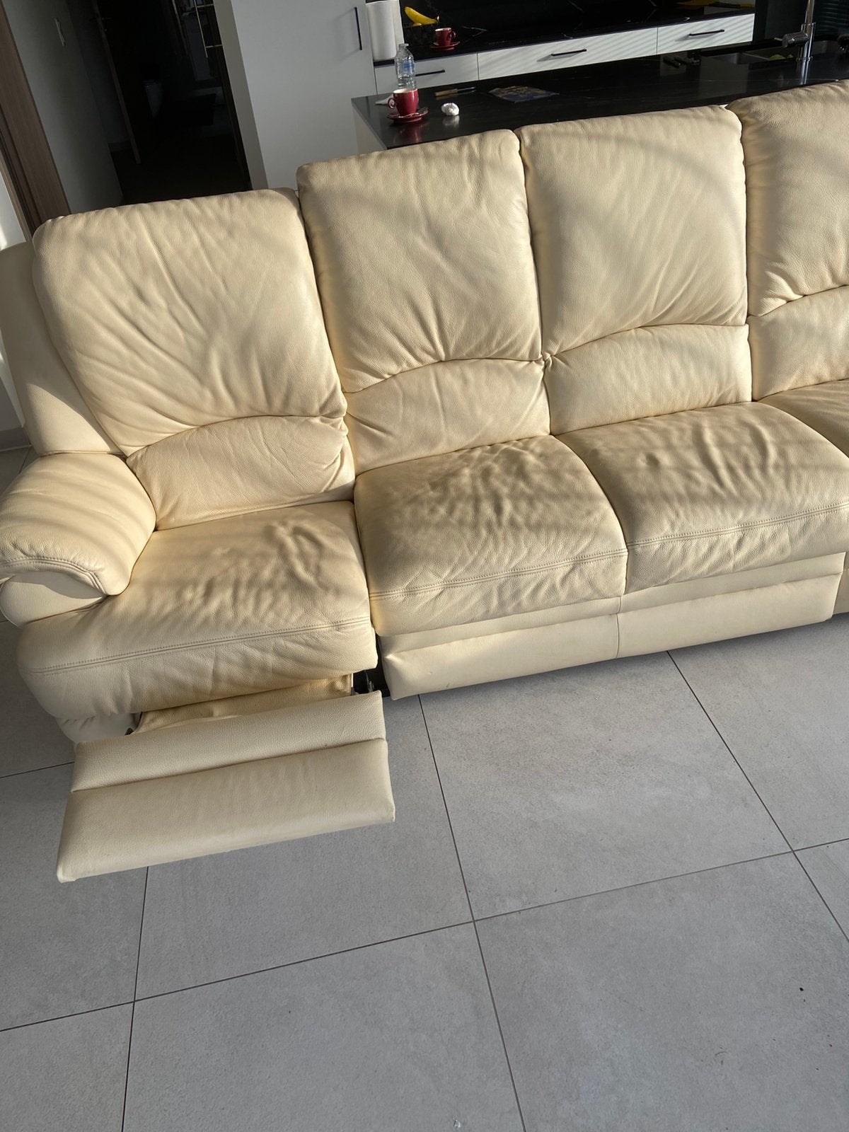Een zetel voor 6 persoone met 2 uitshuibare been stuinen, Enlèvement, Utilisé