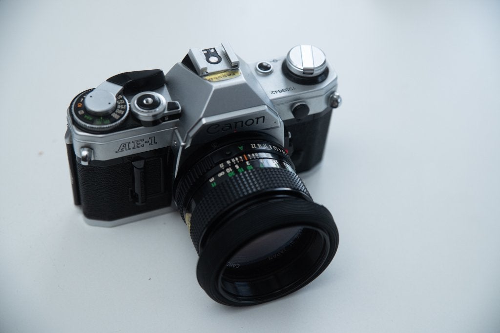 fotocamera Canon AE-1 + 50 mm 1,4, Canon Japan, Gebruikt, Canon, Ophalen of Verzenden