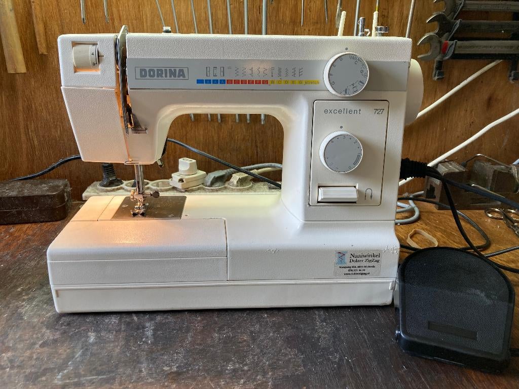 Dorina excellent 727 - ideale startersmachine, Hobby & Loisirs créatifs, Enlèvement ou Envoi, Utilisé, Machine à coudre, Pfaff