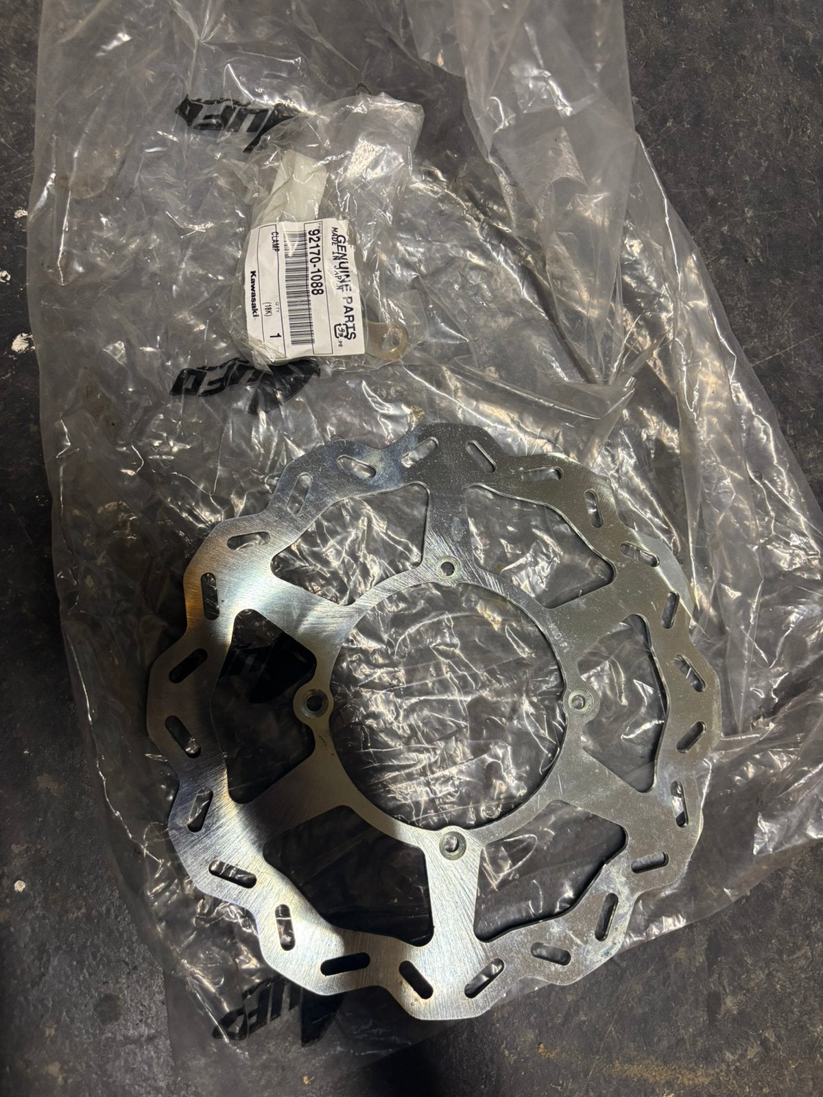 Voorste schijfrem + originele kabelgeleider kawasaki kx, Ophalen of Verzenden