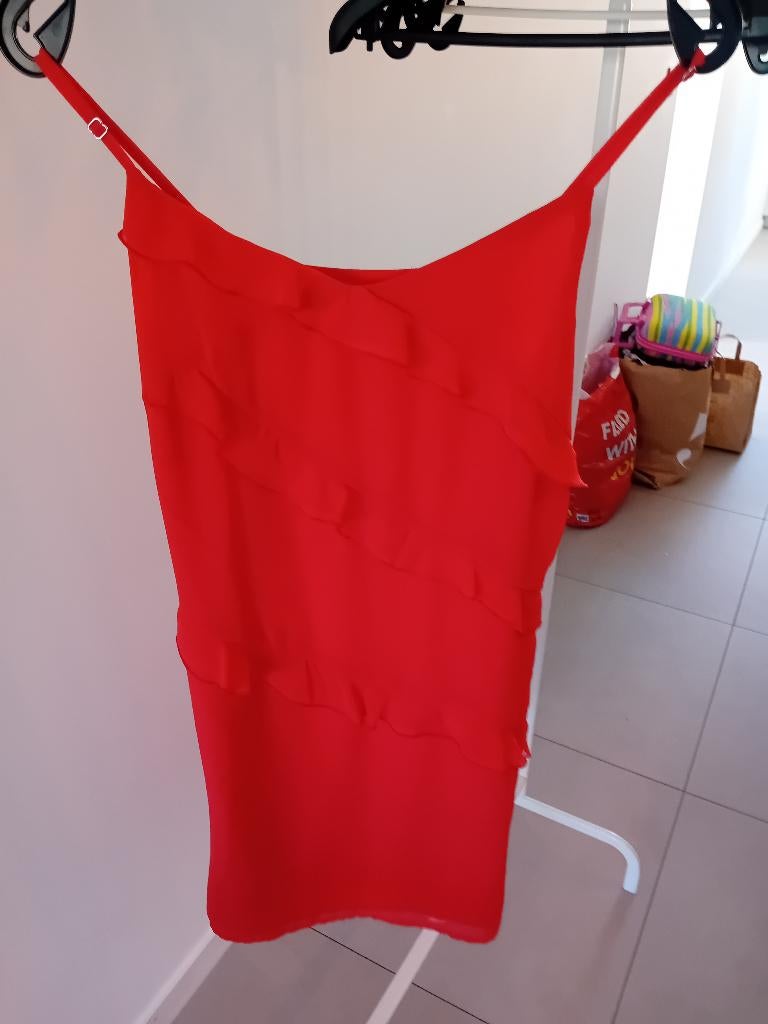 Kleed, Ophalen of Verzenden, Zo goed als nieuw, Knielengte, Rood