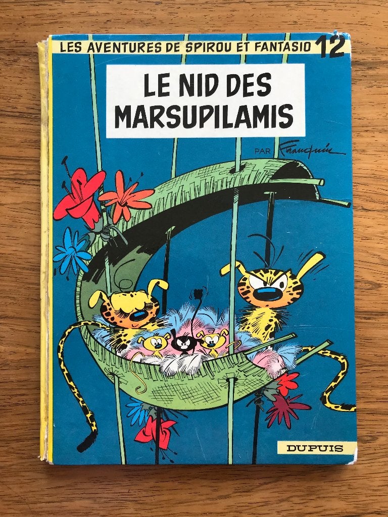 Spirou & Fantasio T12 Het nest van Marsupilami 1967, Boeken, Gelezen, Eén stripboek, Ophalen of Verzenden, Franquin