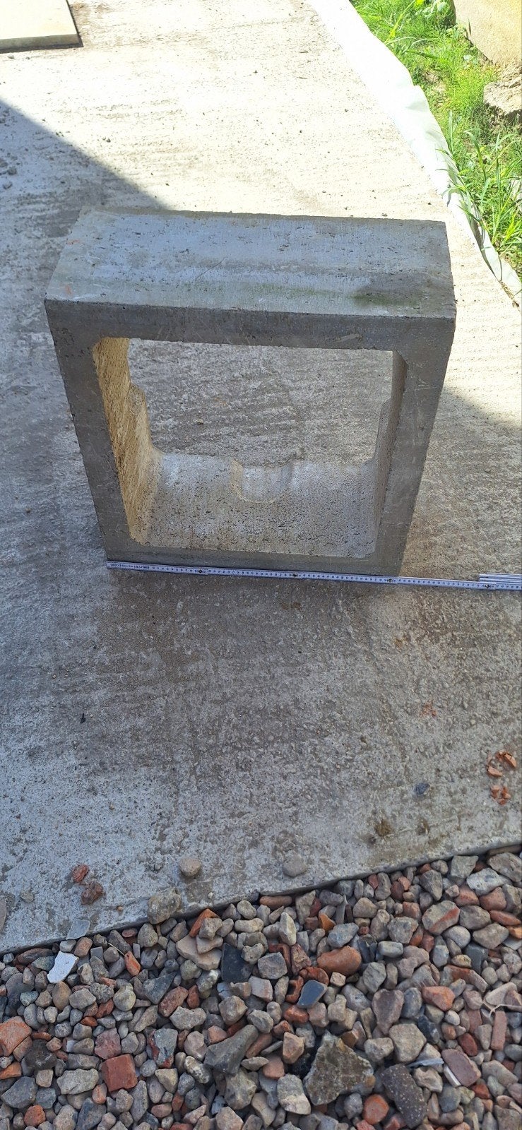 betonrand/opzetstuk beton, Tuin en Terras, Ophalen, Zo goed als nieuw, Beton