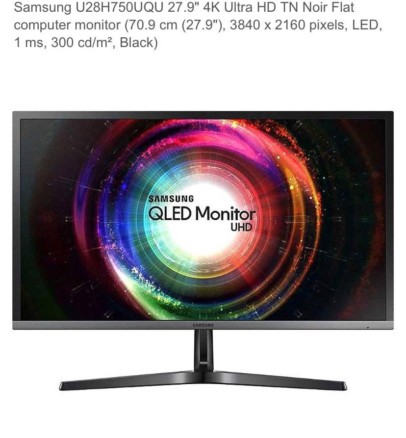 Samsung 4K Monitor U28H750UQU, Enlèvement, Comme neuf