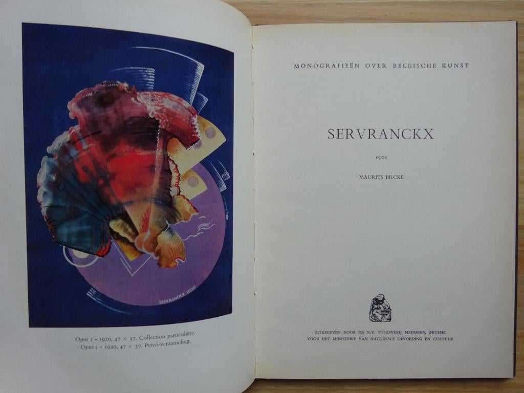 Victor Servranckx, 1965, monografie door Maurits Bilcke, Maurits Bilcke, Ophalen of Verzenden, Zo goed als nieuw, Schilder- en Tekenkunst