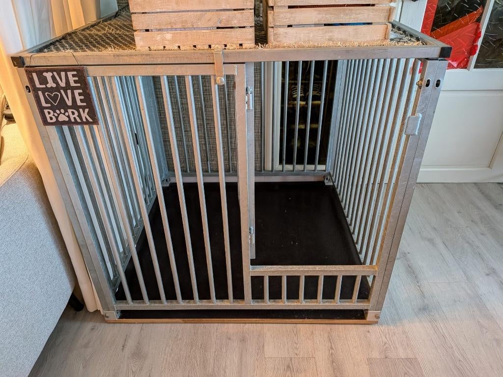 Bench gegalvaniseerd extra stevig, Dieren en Toebehoren, Hondenbenches, Ophalen, Zo goed als nieuw