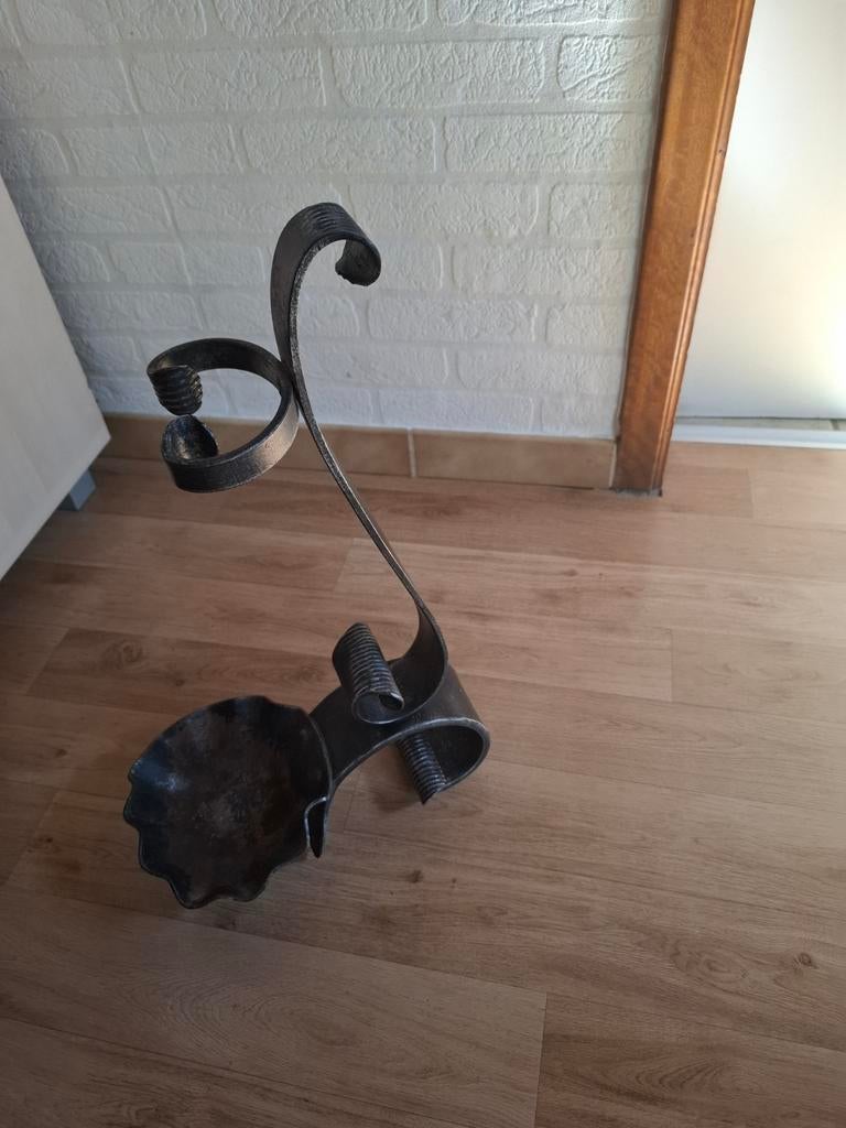 Porteur en fer forgé pour outils de cheminées, Maison & Meubles, Enlèvement