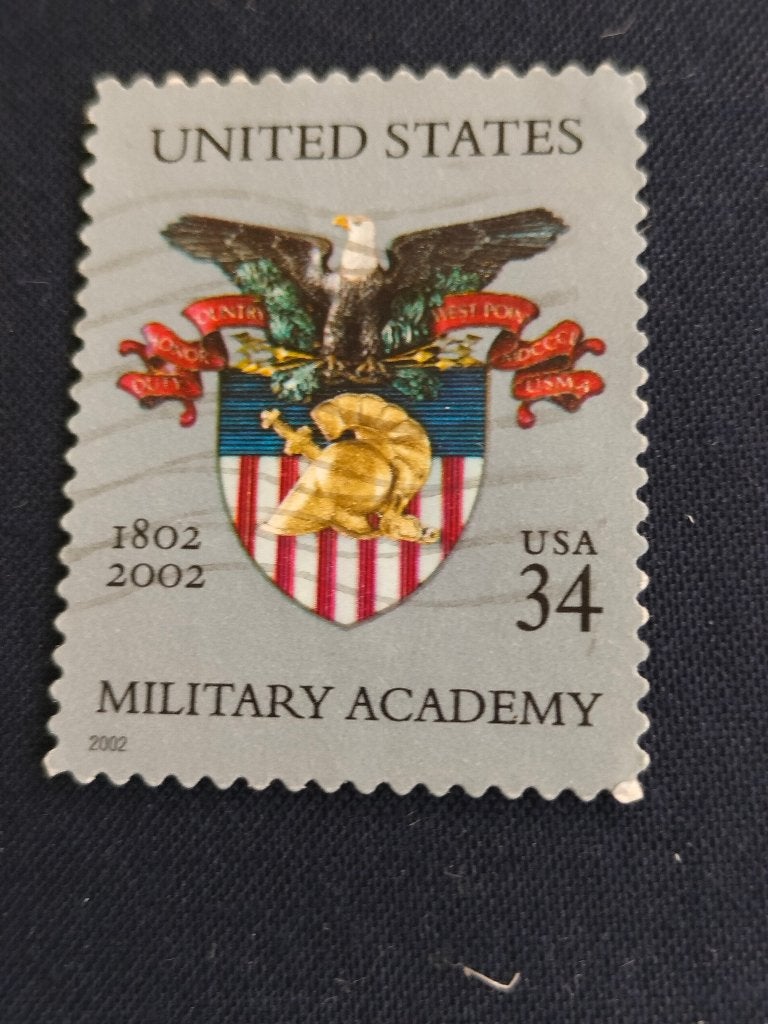 USA 2002 - 200 jaar Militaire Academie, wapenschild, vogel, Verzenden, Gestempeld, Noord-Amerika