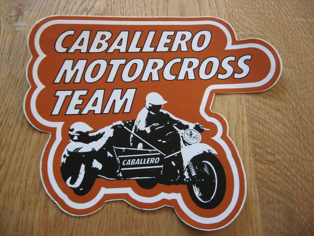 Motorcross Team 20,5 x 17,5 cm Sticker Caballero, Enlèvement, Neuf, Sport
