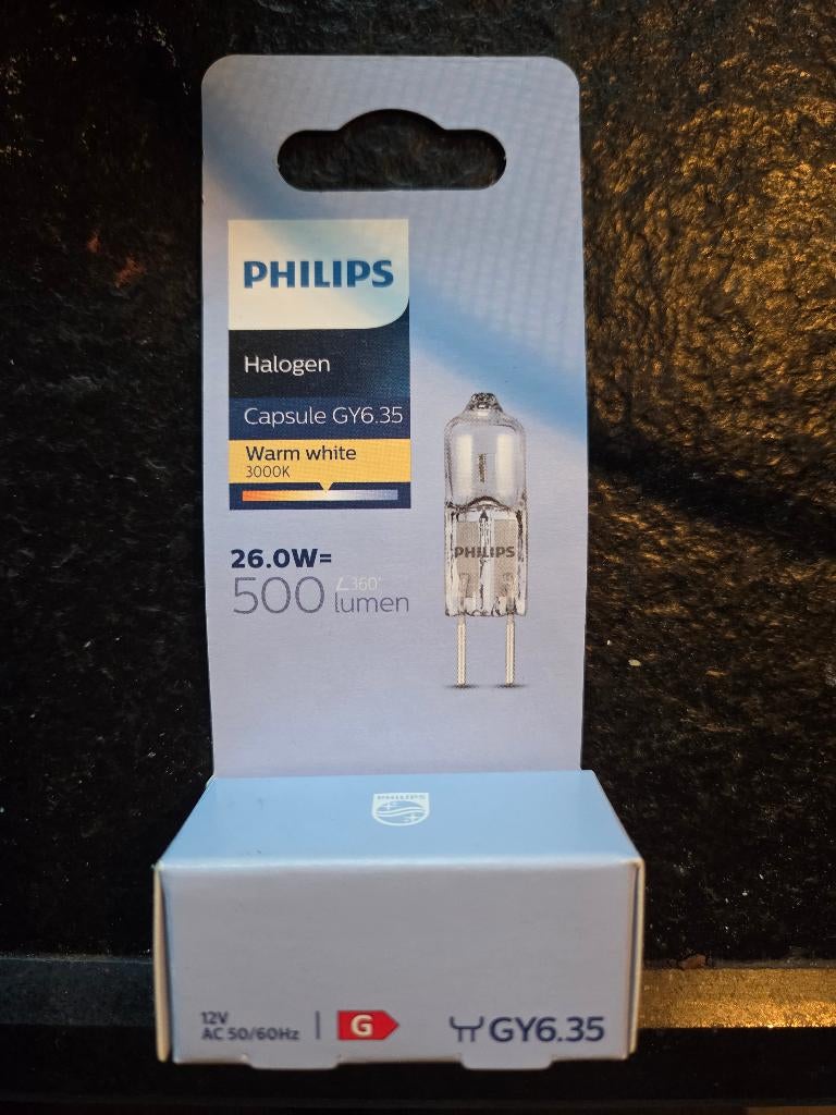 6x Philips Halogeen lampjes Nieuw, Maison & Meubles, Lampes | Spots, Neuf, Enlèvement ou Envoi, Halogène, Spot encastrable ou Spot mural
