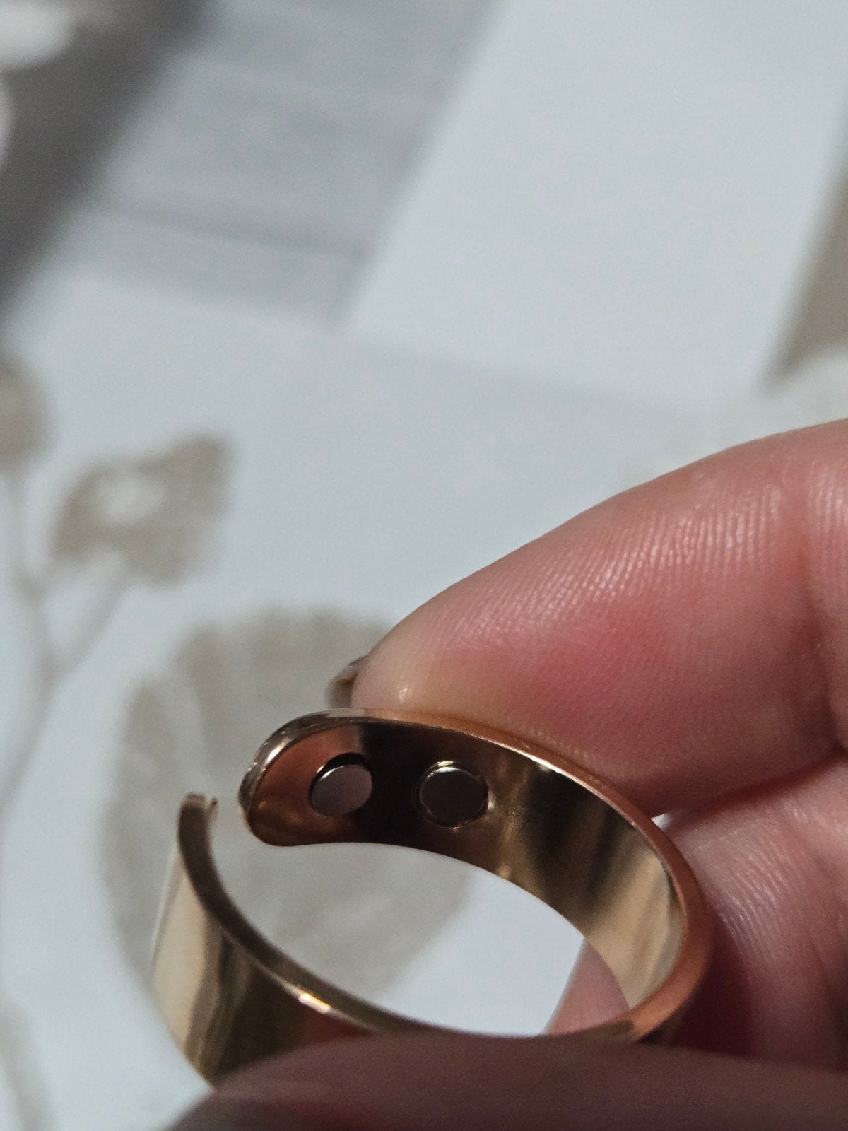 Bague magnétique réglable neuve, Ophalen, Zwart, Nieuw, Dame of Heer