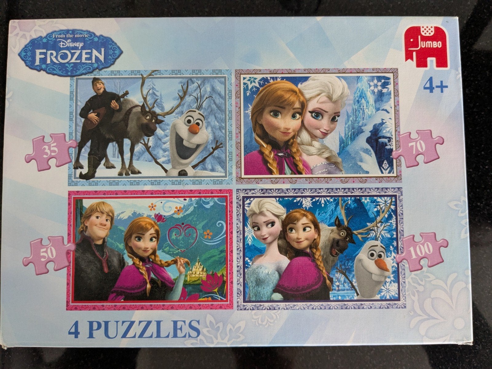 Vier Puzzels Frozen, Ophalen of Verzenden
