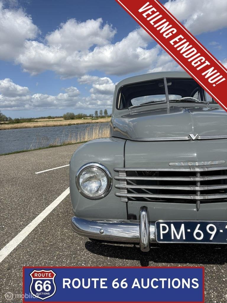 Volvo PV444 | 1955 | Route 66 Auctions, Auto's, Zwart, Bedrijf, Handgeschakeld, Overige carrosserie