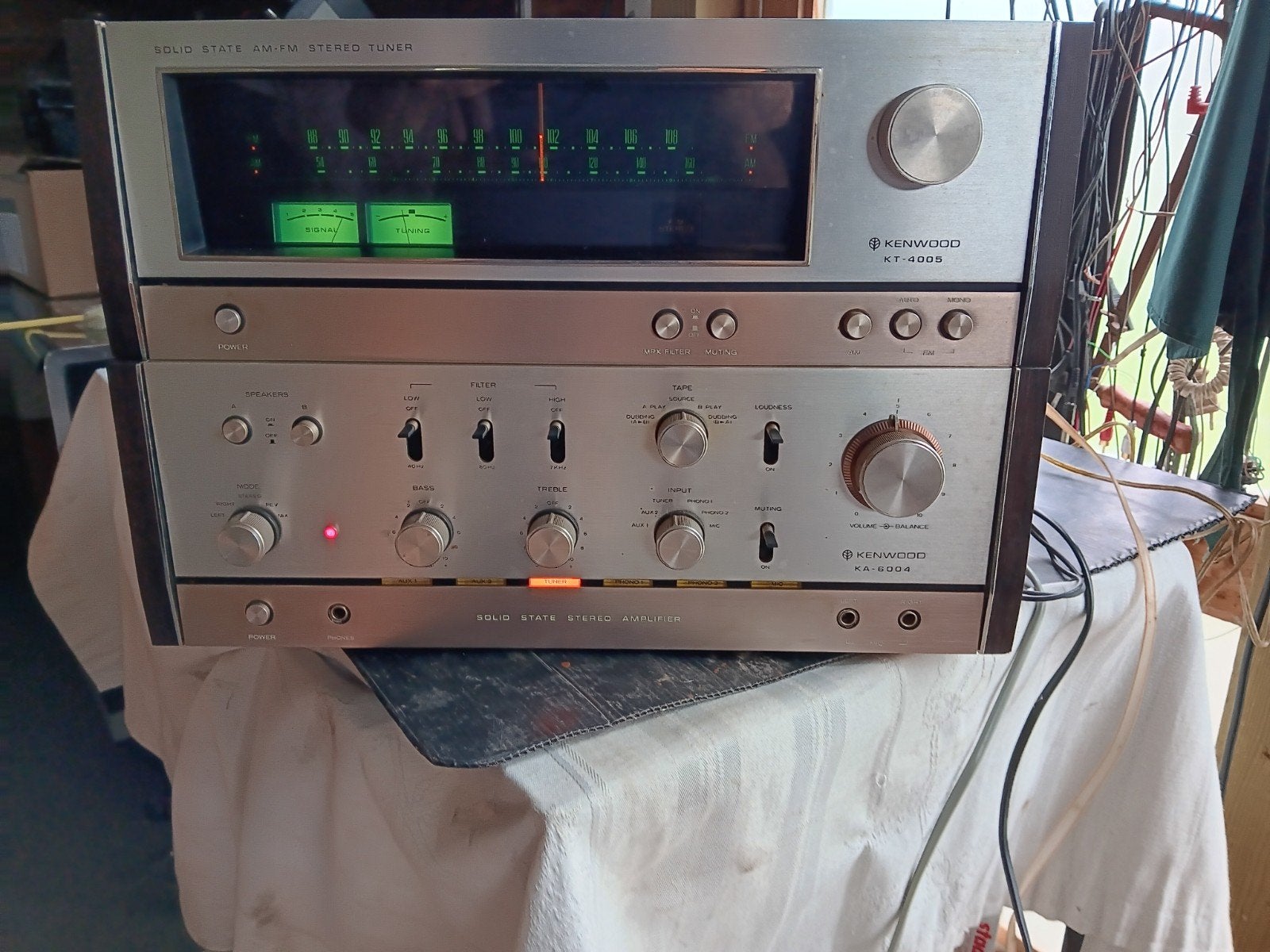versterker Kenwood. K A 6004. Tuner  KT 4005, Ophalen