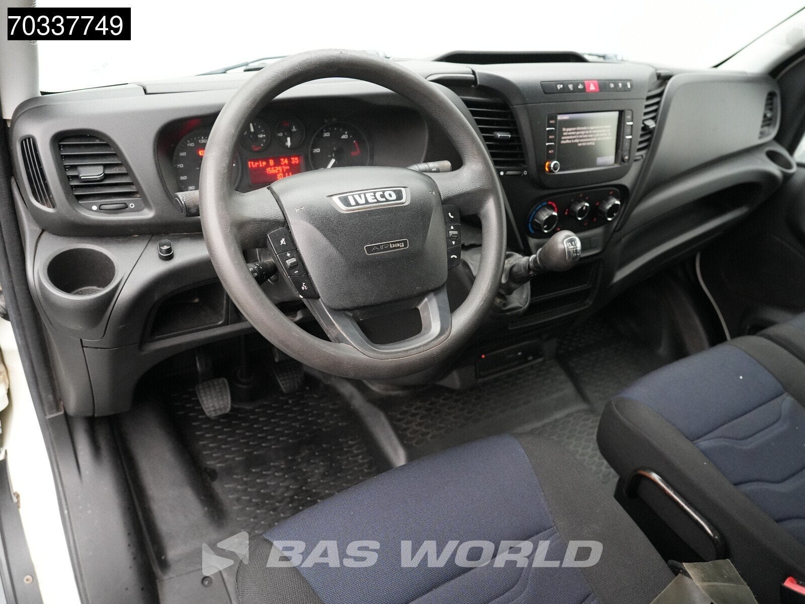 Iveco Daily 35C14 Kipper met Kist 3500kg trekhaak Airco Crui, Auto's, Stof, Gebruikt, Euro 6, Iveco