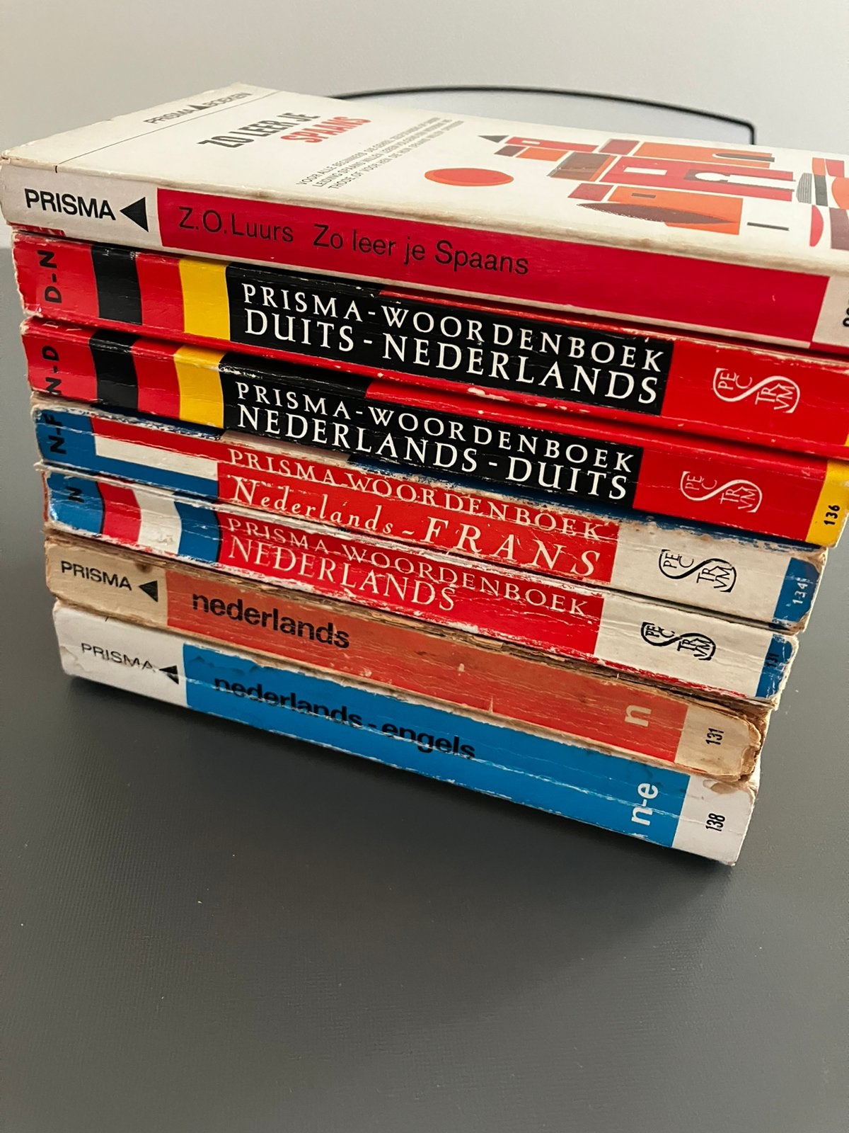 Lot 7 VINTAGE PRISMA-woordenboeken., Boeken, Ophalen of Verzenden, Zo goed als nieuw, Duits