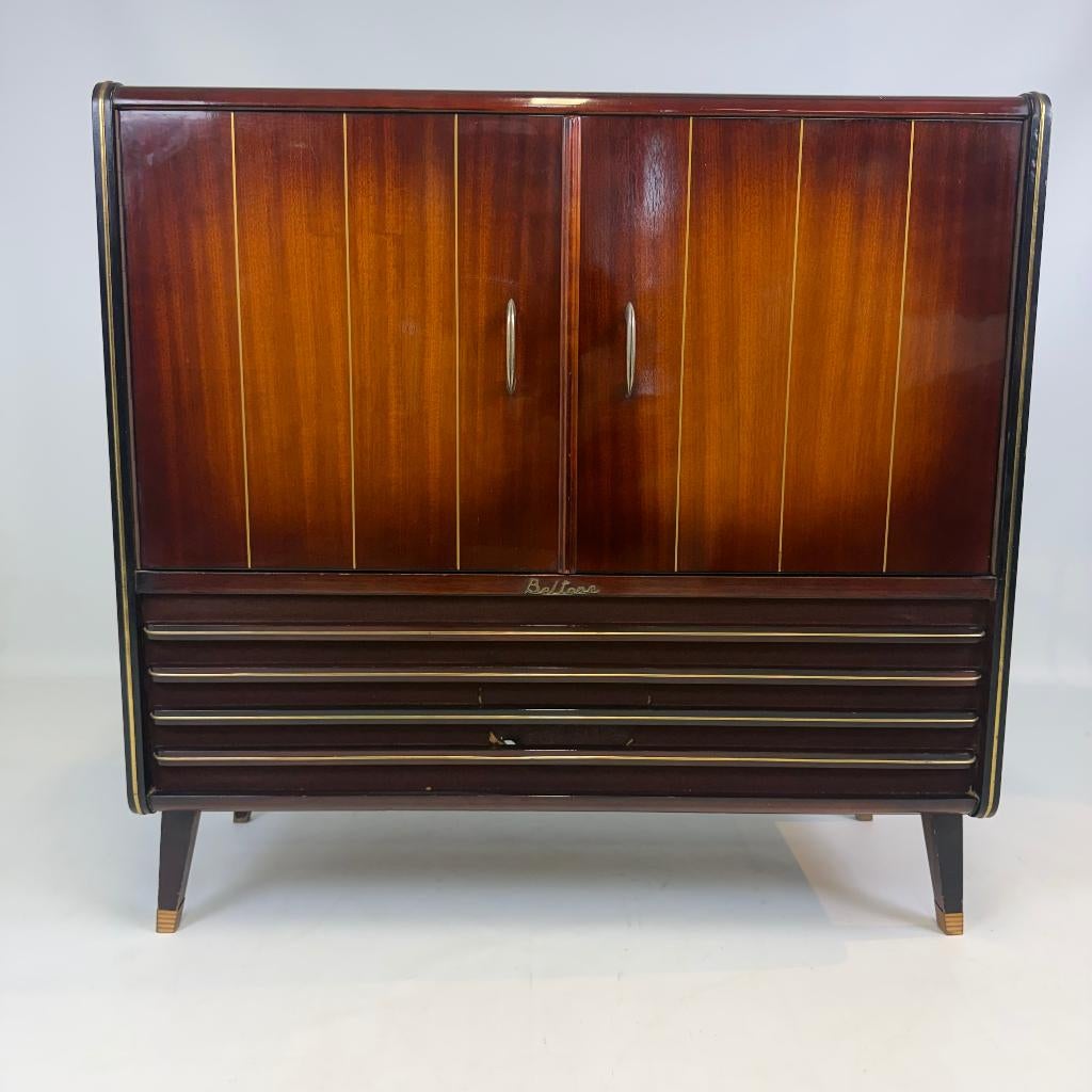 Mobilier multimédia Beltane moderne du milieu du siècle, Maison & Meubles, 25 à 50 cm, Enlèvement ou Envoi, Moins de 100 cm, Utilisé