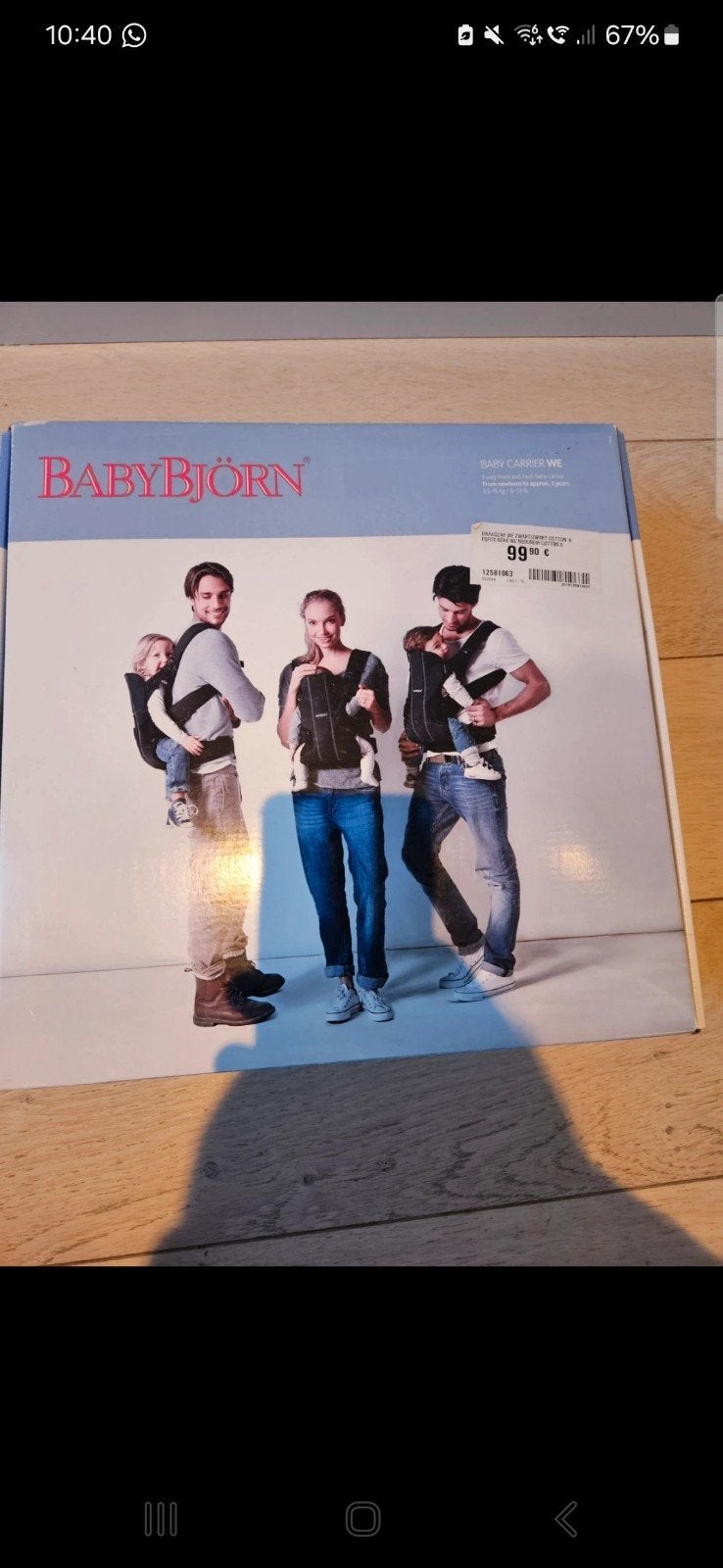 sac fourre-tout Babybjorn, Enlèvement