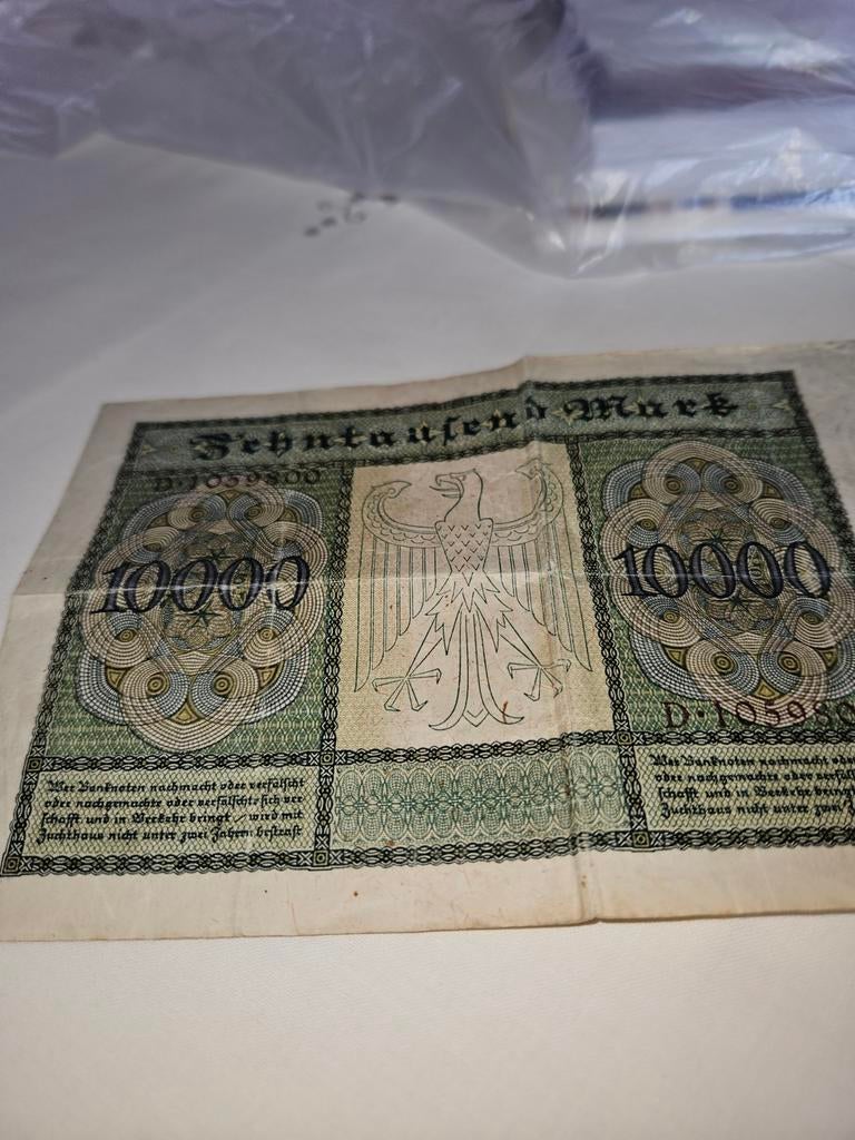 Biljet oude Duitse mark, Ophalen of Verzenden