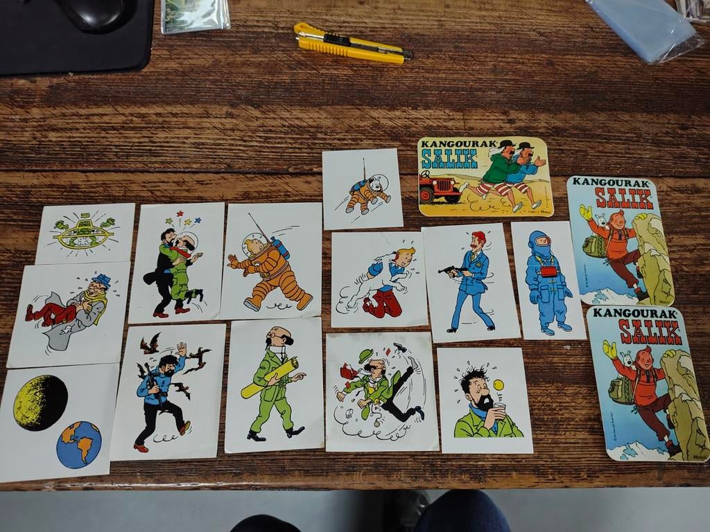 Tintin/Kuifje stickers, Enlèvement, Tintin
