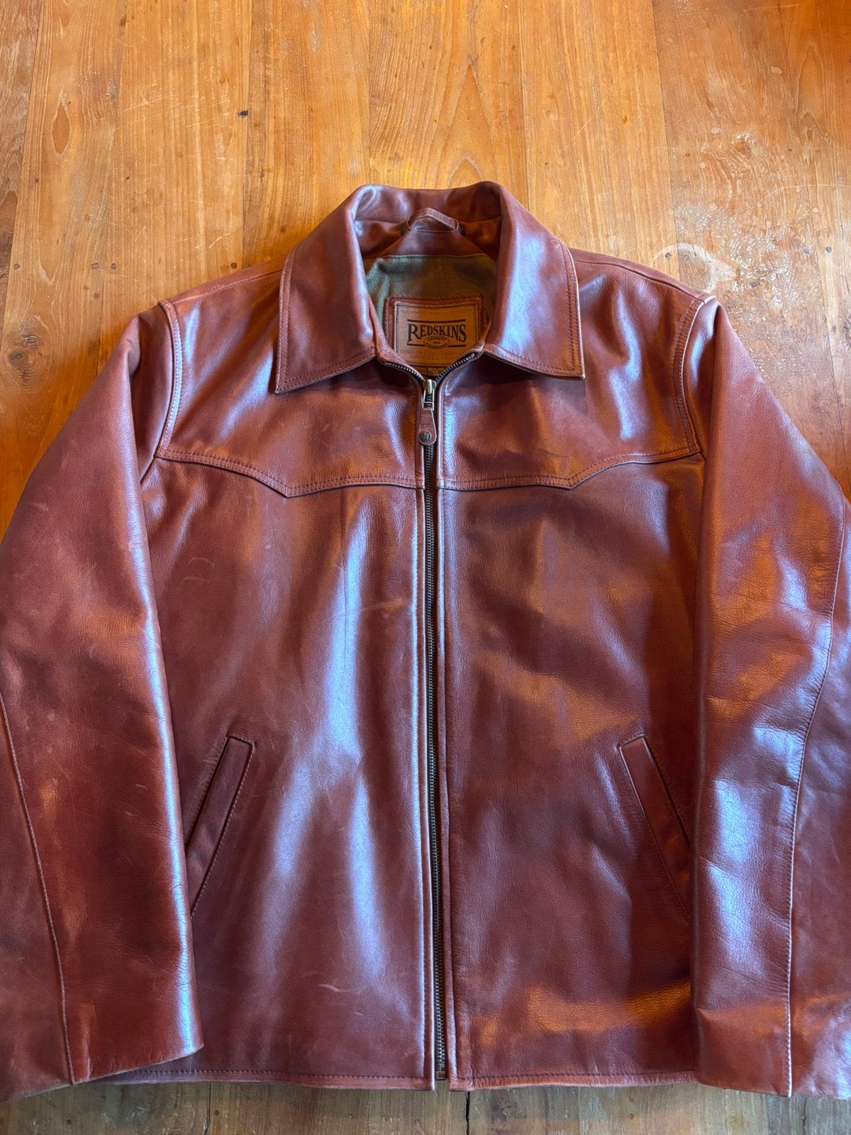 Leren winter jas Redskins, Kleding | Heren, Ophalen, Zo goed als nieuw, Maat 56/58 (XL)