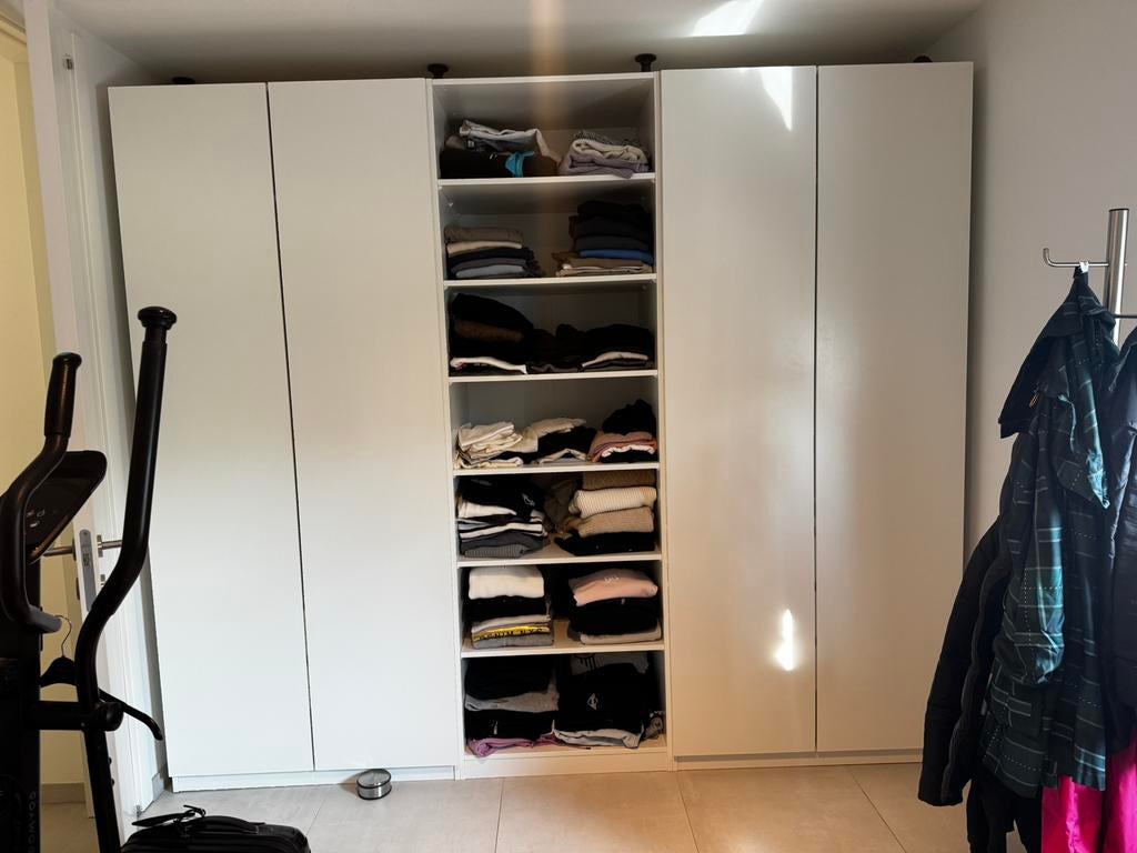 IKEA PAX kleerkast – 275 cm – Volledig ingericht – Topstaat, Ophalen, Zo goed als nieuw, Met lade(s)