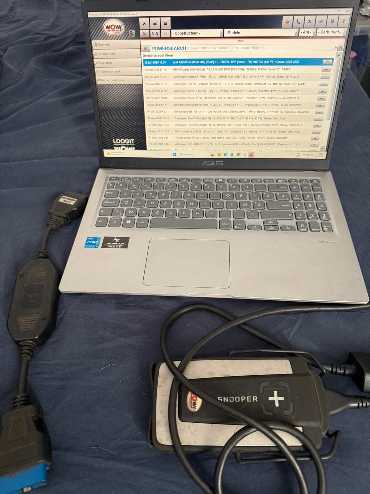 Ordinateur portable (valise wurth), Informatique & Logiciels, Enlèvement ou Envoi, Comme neuf
