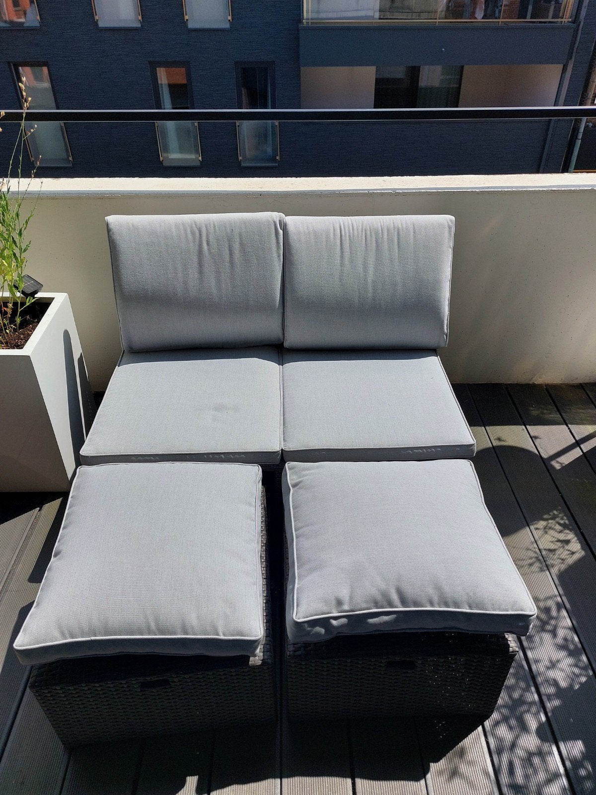 Chaise de jardin avec poufs, Enlèvement