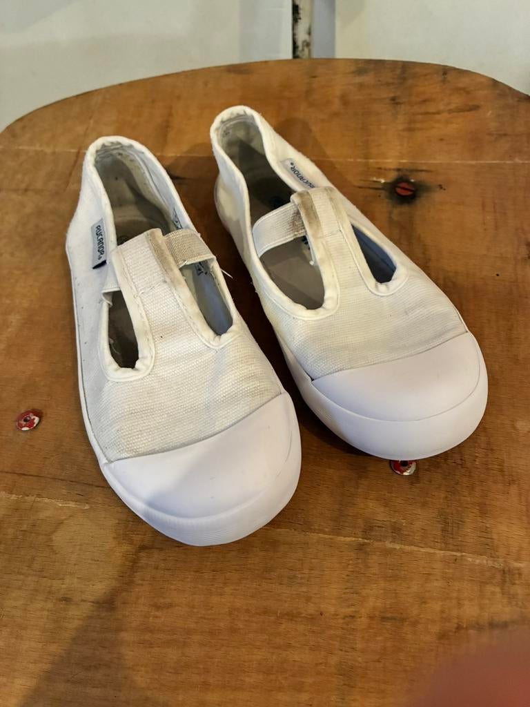 Chaussons de gymnastique pour enfants, Enlèvement ou Envoi, Utilisé, Blanc, Chaussons de gymnastique