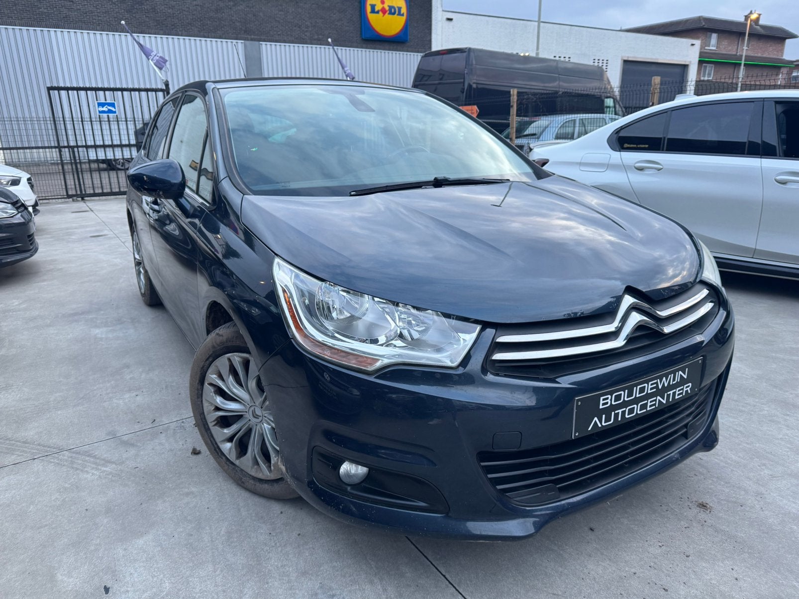 Citroën C4 1.4Benzine 158.xxxkm/Airco,Cruisecontrol, Auto's, Voorwielaandrijving, Stof, Zwart, Blauw