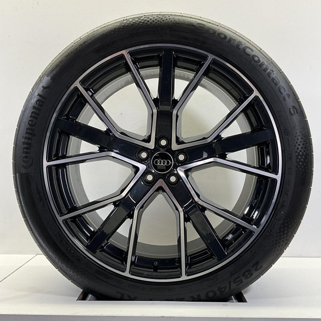 AUDI SQ8 Q8 SET VELGEN + ZOMERBANDEN 22 INCH, Pneus et Jantes, 285 mm, Véhicule de tourisme, Pneus été