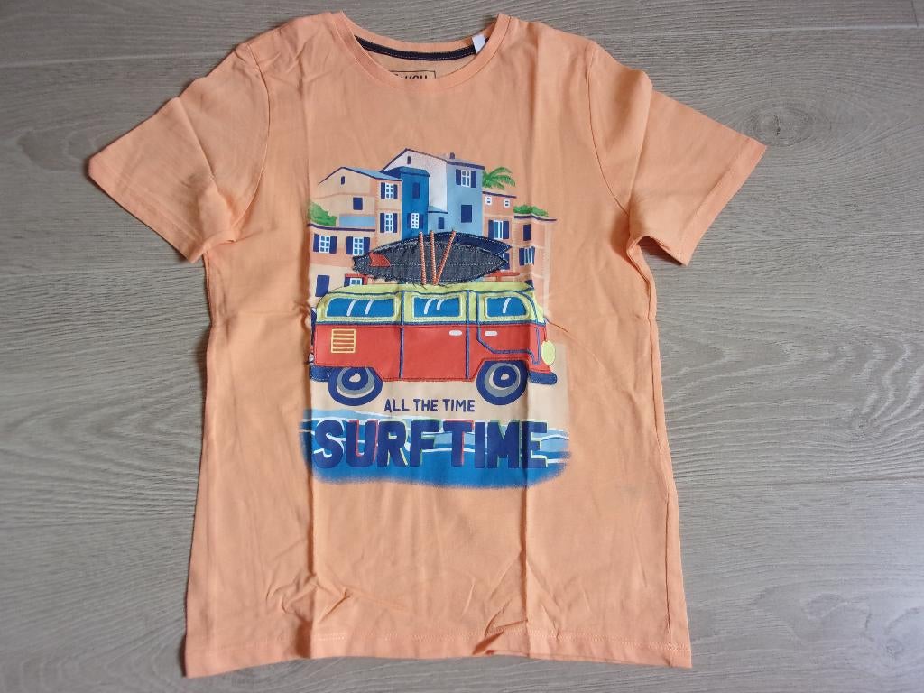 Mooie jongens t - shirt. Maat 140 (NIEUWSTAAT), Kinderen en Baby's, Kinderkleding | Maat 140, C&A, Nieuw, Ophalen of Verzenden