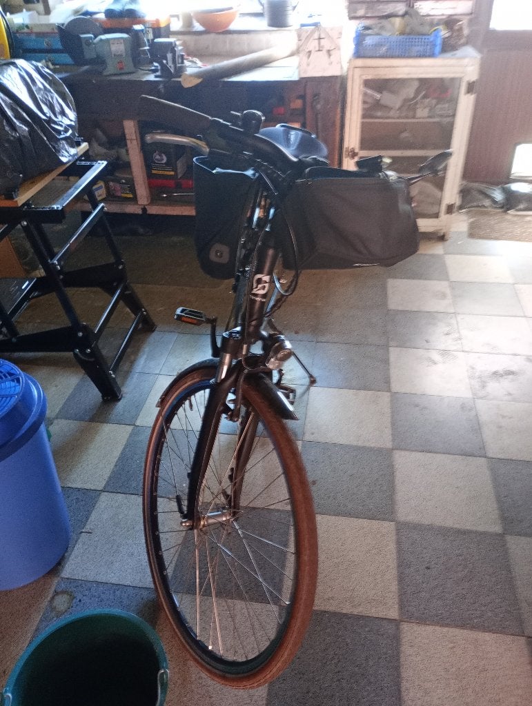 Elektrische fiets Minerva, Fietsen en Brommers, Fietsen | Heren | Herenfietsen, Gebruikt, Velgrem, Versnellingen, 61 tot 65 cm
