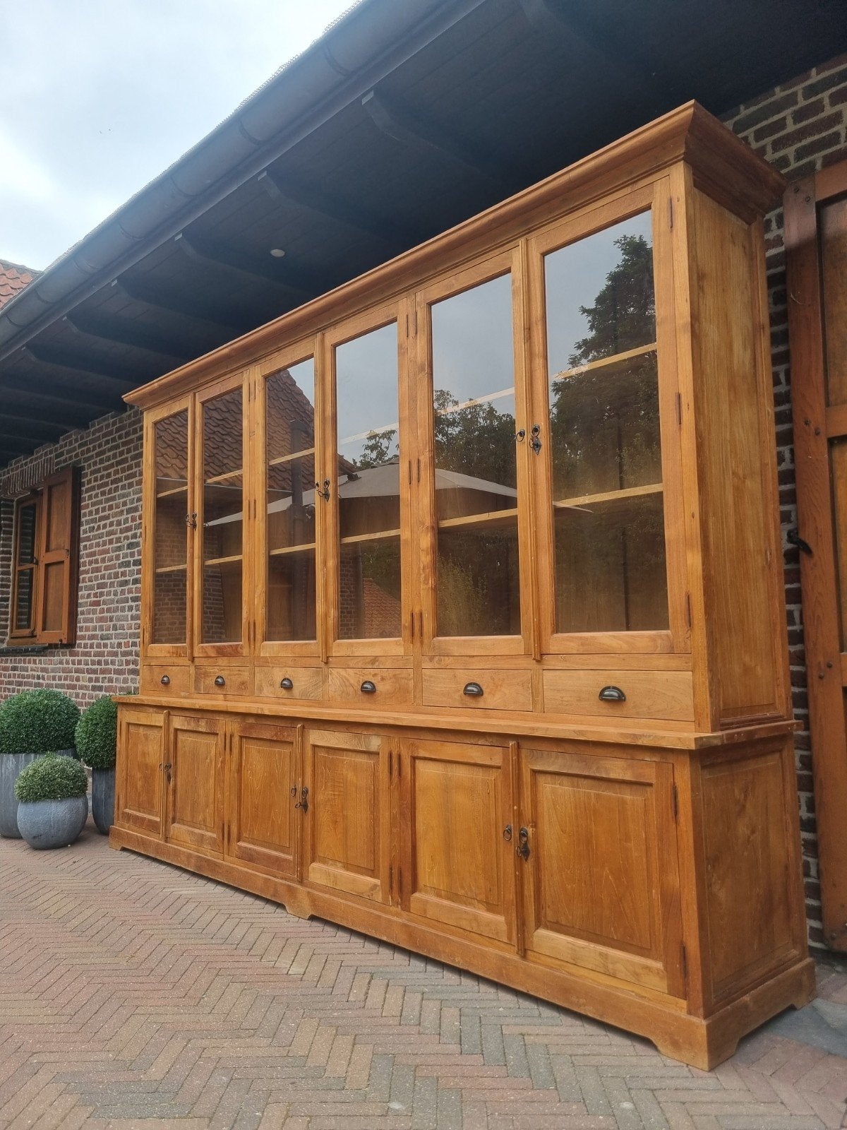 Vitrine/buffet XXL en teck LIVRAISON GRATUITE