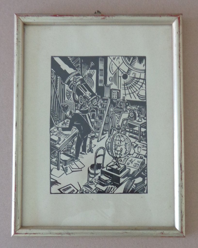 FRANS MASEREEL / 4 STUKS / STAD / HOUTSNEDE / 26x19cm KADER, Antiquités & Art, Art | Lithographies & Sérigraphies, Signé, Enlèvement ou Envoi