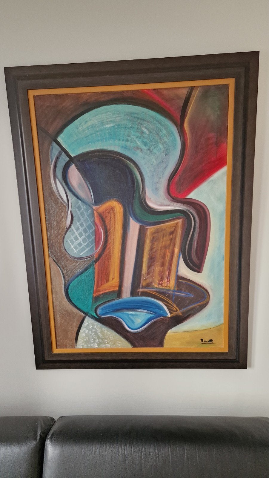 Detlef/Pupowski  doek 1.20x90 cm getekend, Ophalen