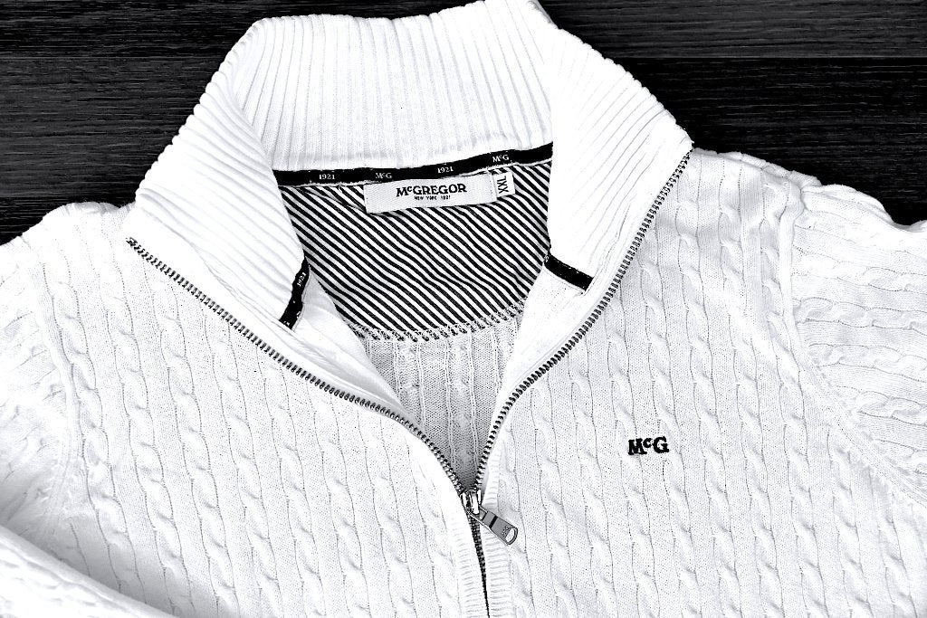 Lichte vest Mc Gregor 42-44 - 100% katoen -STRALEND WIT, Kleding | Dames, Truien en Vesten, Verzenden, Zo goed als nieuw, Maat 42/44 (L)