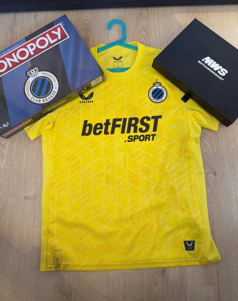 Gesigneerd en matchworn shirt jackers + monopoly, Sport en Fitness, Ophalen of Verzenden, Zo goed als nieuw, Shirt