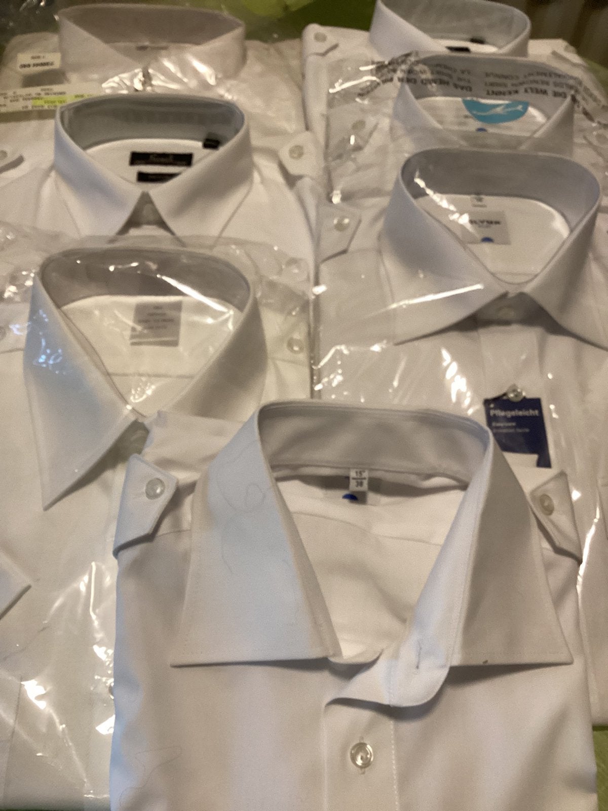 Chemises blanches à manches courtes pour hommes, Enlèvement