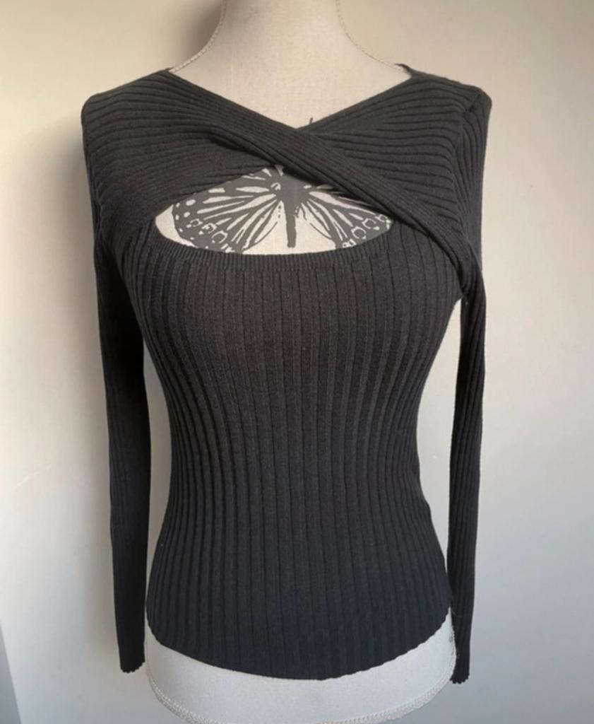Pull décontracté à motif torsadé, taille S, avec poche, neuf, Vêtements | Femmes, Pulls & Gilets, Neuf, Taille 36 (S), Noir, Enlèvement ou Envoi