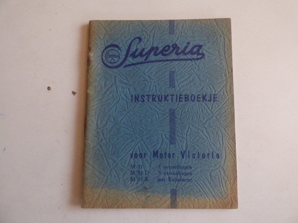 SUPERIA INSTRUCTIEBOEKJE VOOR MOTOR VICTORIA, Fietsen en Brommers, Ophalen of Verzenden, Gebruikt